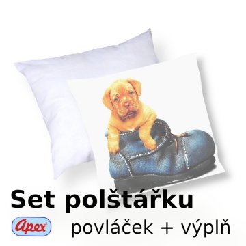 3D párnahuzat Apex - Pupy - SET Töltelékes párna + huzat